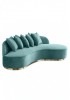 Jaron Four Seater  Curved Sofa